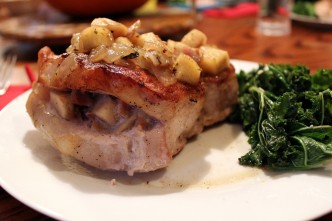 Apple & Bacon Stuffed Pork Chops