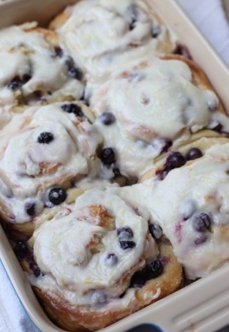 Blueberry Lemon Sweet Rolls